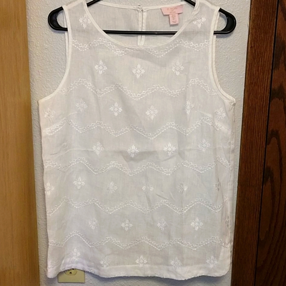 St. Tropez Linen Tank